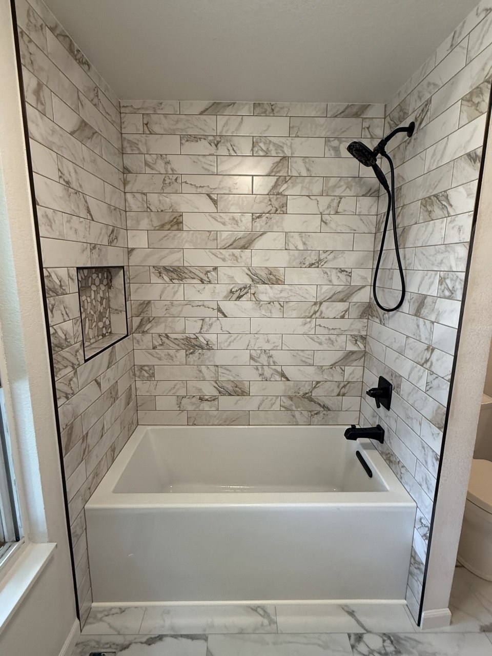 Small Bathroom Tile Installation