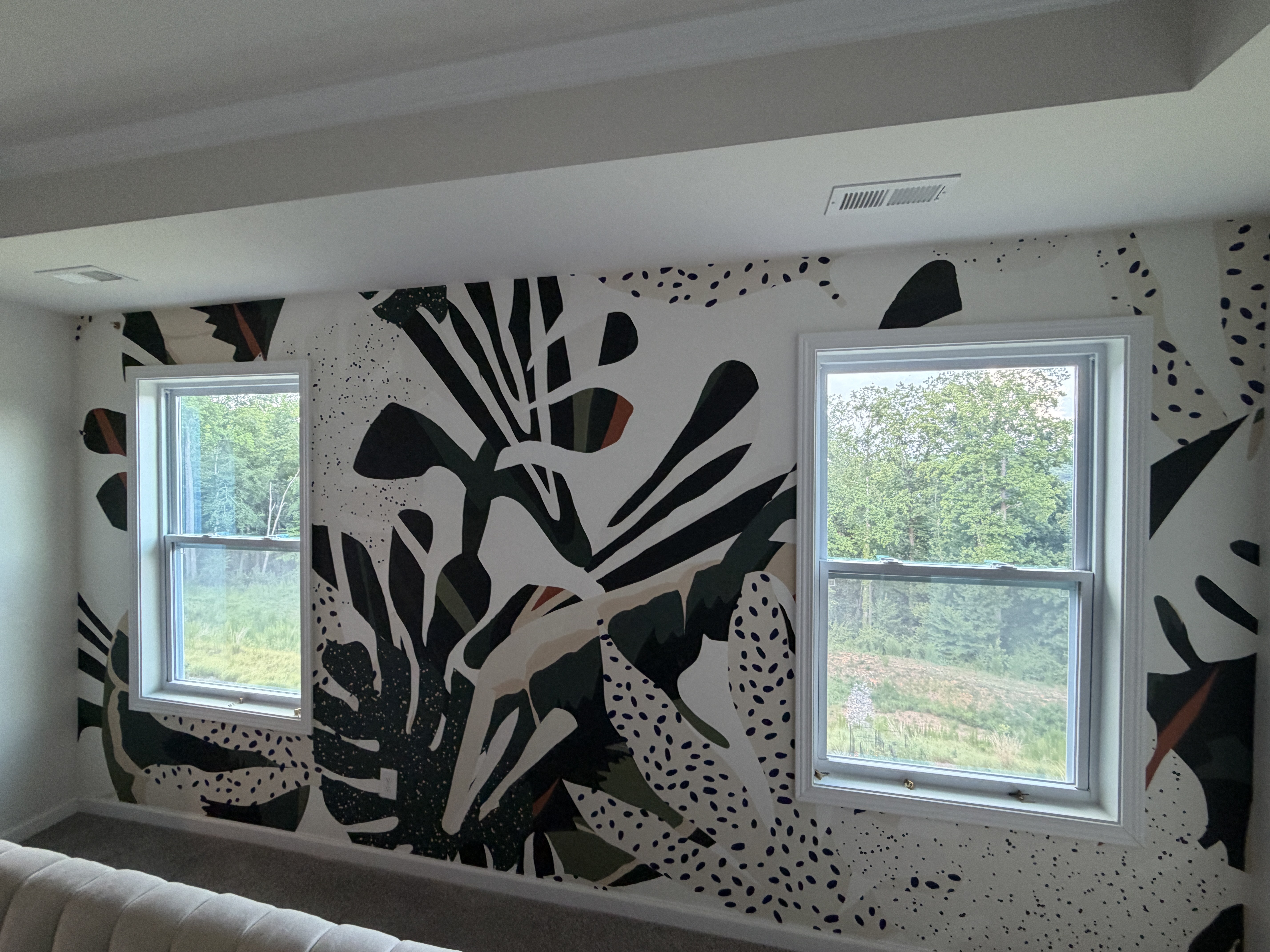 Commercial Wallpaper Installation project
